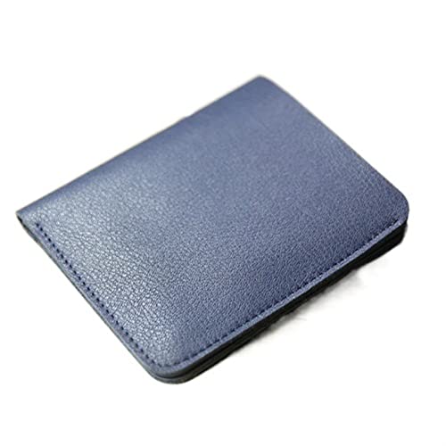 jonam Geldbörse für Damen Genuine Leather Young Men small Wallet Card Holder Luxury Designer Short Standard Wallets Casual Slim Money Bag Minimalist Purse (Color : Blue) von jonam