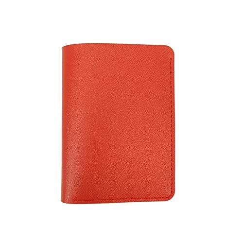 jonam Geldbörse für Damen Ladies Wallet Short Ultrathin Model High-Capacity Card Purse Multi-Card Slot Handbag Simple Multicolor (Color : Orange) von jonam