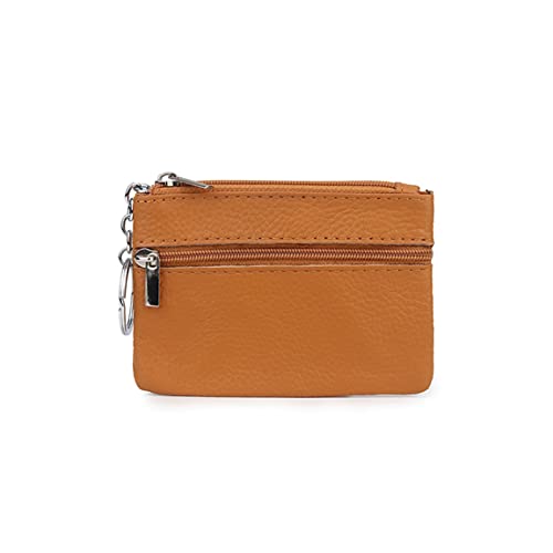 jonam Geldbörse für Damen Rindsleder Key Brieftasche Mode-Stil Haushälterin Multifunktions-Frauen-Schlüsselbeutel (Color : Orange) von jonam