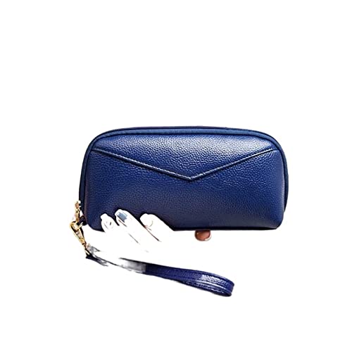 jonam Geldbörse für Damen Women Wallets Long Style Multi-Functional Wallet Purse Leather Female Clutch Coin Purse Card Holder Wallet Women (Color : Blue) von jonam