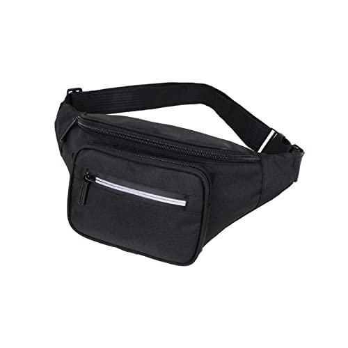 jonam Gürteltasche Casual Herren Brust Pack Outdoor Sports Laufende Taille Tasche Multifunktionale Handy-Taille Tasche(Color:Black) von jonam