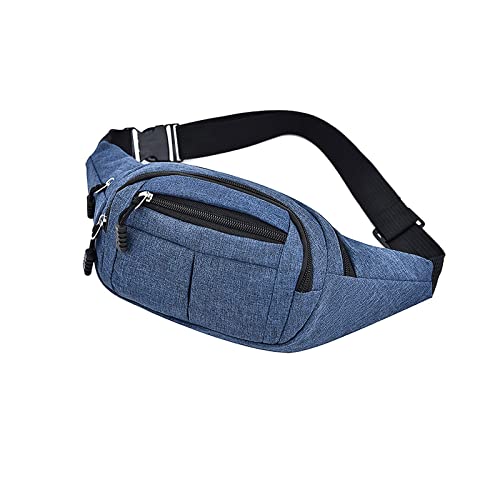 jonam Gürteltasche Damen und Männer Mode Einfache Taille Tasche Multifunktionale Tragbare Diagonalbeutel Taille Tasche(Color:Blue) von jonam