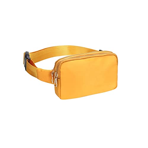 jonam Gürteltasche Damenmode Taille Tasche Schulter Brusttasche wasserdichte Messenger Bag Hip Telefon Tasche(Color:Yellow) von jonam
