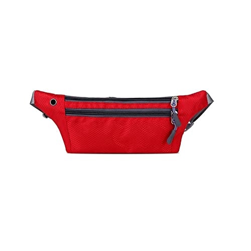 jonam Gürteltasche Frauen Männer Sport Taille Taschen Crossbody Brieftaschen Reisen Telefon Taschen Mode Sporttasche Taille Taschen(Color:Red) von jonam