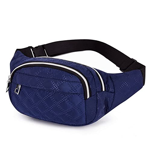jonam Gürteltasche Gürteltasche, große Kapazität, mehrschichtige Freizeit-Brusttasche, spritzwassergeschützte Reisetasche aus Nylon(Color:Blue) von jonam