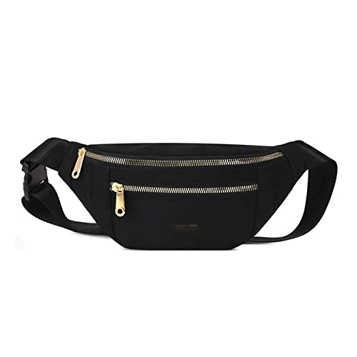 jonam Gürteltasche Gürteltasche mit Reißverschluss, Reise-Umhängetasche, Bauchtasche, Hüfttasche(Color:Black) von jonam