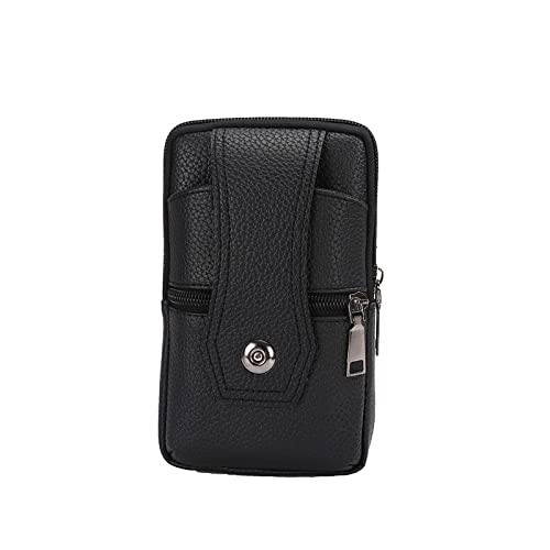 jonam Gürteltasche Handtasche, Brieftasche, einfarbig, wasserdichte Gürteltasche(Color:Black) von jonam