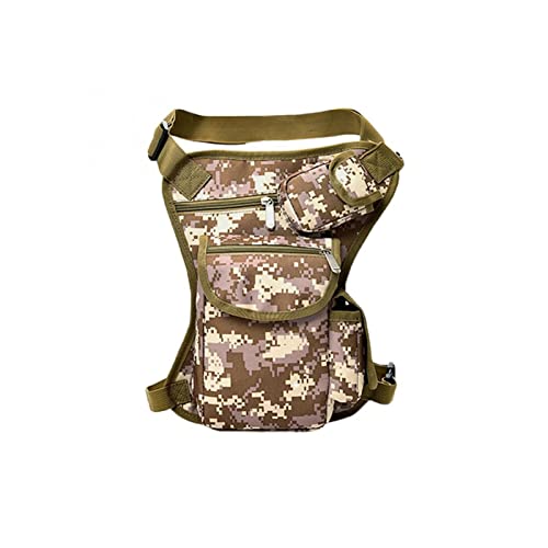 jonam Gürteltasche Herren Leinwand Messenger Bag Taille Tasche Hüftheben Multifunktionale Outdoor Camping Messenger Umhängetasche(Color:F) von jonam