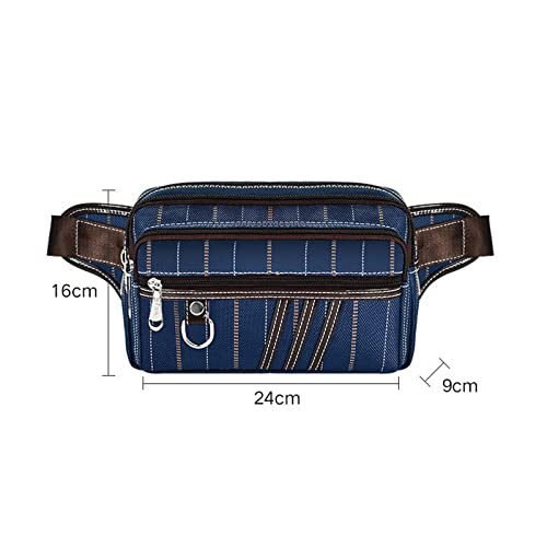 jonam Gürteltasche Herren- und Frauen-Taille-Tasche Großkapazität Messenger Bag Multifunktionale Freizeit Taille Tasche Reise Outdoor Bag(Color:Blue) von jonam
