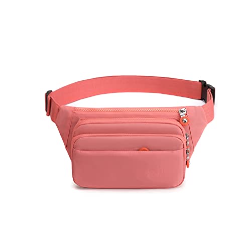 jonam Gürteltasche Lässige Mode Taille Tasche Einfache Taille Tasche Outdoor Sports Umhängetasche Crossbody Brusttasche(Color:Pink) von jonam