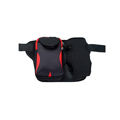 jonam Gürteltasche Laufende Sport Taille Tasche Einfache Atmosphäre Handytasche Fitness Tasche Männer und Frauen Outdoor Taille Tasche(Color:Red) von jonam