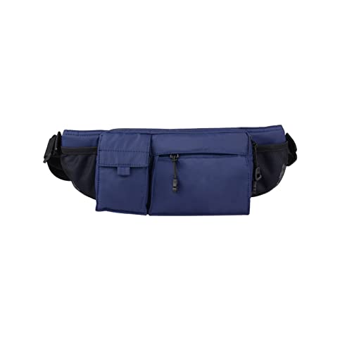 jonam Gürteltasche Männer Tasche Schwarz Taille Tasche Reise Taille Tasche Herren Tasche Hüfttasche Multifunktionale Radsportbeutel(Color:Blue) von jonam