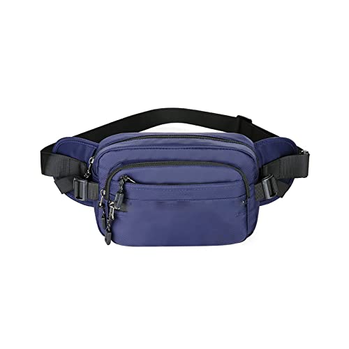 jonam Gürteltasche Männer wasserdichte große Kapazität Crossbody Tasche Multifunktionale Schulter Nylon-Taille-Tasche(Color:Blue) von jonam