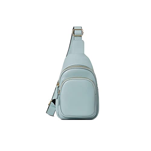 jonam Gürteltasche Mode Dame Brusttasche Taille Tasche Messenger Bag Weibliche Pu. Leder Taille Tasche Geldbörse Tasche Brieftasche(Color:Blue) von jonam