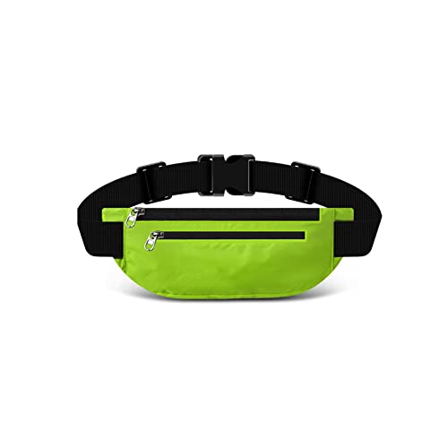 jonam Gürteltasche Mode Nylon Sportlauf Laufen Taille Tasche Handy Taille Tasche Outdoor wasserdichte Körpertasche(Color:Green) von jonam
