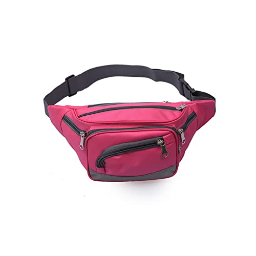 jonam Gürteltasche Sport Laufen Radfahren Messenger Brusttasche Herren- und Damen-Hüfttasche mit großer Kapazität(Color:Pink) von jonam