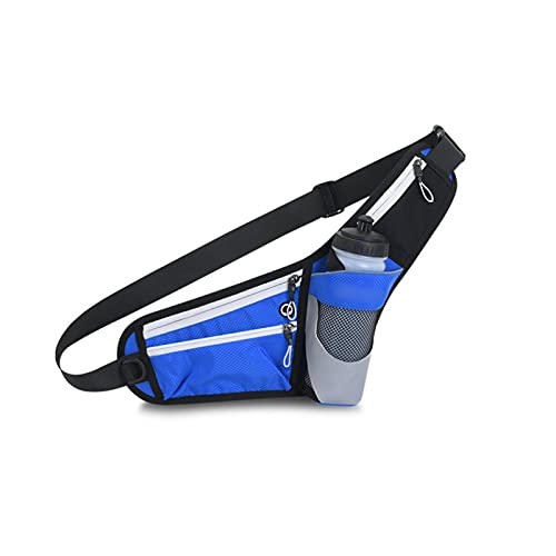 jonam Gürteltasche Sportlauf-Taschen, multifunktionale Wasserflaschen-Taschen im Freien, wasserdicht, Fitness-Brusttasche(Color:Blue) von jonam