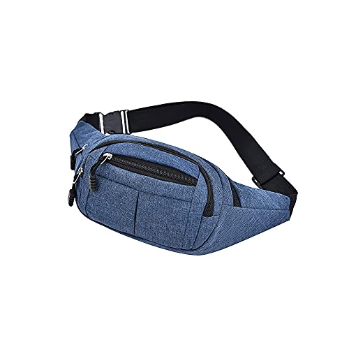 jonam Gürteltasche Taille Tasche für Männer, Oxford Tuch Wasserabweisende Handy Aufbewahrungstasche, sportlicher und lässiger Kreuzkörper-Brusttasche für Frauen(Color:Blue) von jonam