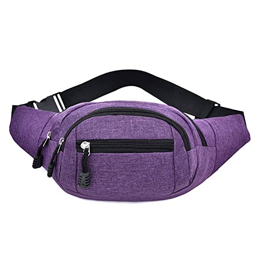 jonam Gürteltasche Taille Taschen Taschen for Frauen Fanny Pack Gürtel Crossbody Motorrad Handtasche(Color:Purple) von jonam