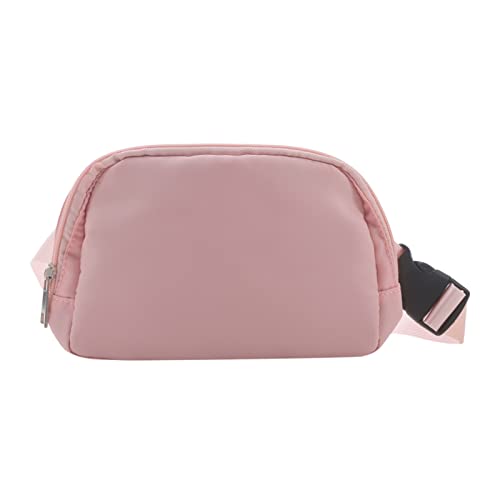 jonam Gürteltasche Waist Bag Zipper Chest Bag Outdoor Sports Crossbody Bag Casual Travel Belt Bag Pocket Money Pouch Bags(Color:Pink) von jonam