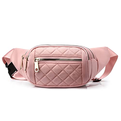 jonam Gürteltasche Waist Bag for Women Female Sports Bum Bag Banana Bag Chest Pocket Casual Small Shoulder Money Pouch Purse(Color:Pink) von jonam