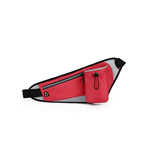 jonam Gürteltasche Wasserflasche Taille Tasche Fitness Sport Outdoor Diagonale Taille Tasche Tragbare laufende Taille Tasche(Color:Red) von jonam