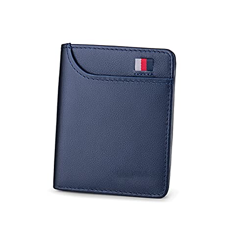 jonam Herren-Geldbörsen Mode Ultra dünne dünne Kurze Brieftasche Männer Frauen kleine solide Brieftasche einfache Mini-Kartenhalter männlicher Geldbörse Freizeittasche(Color:Blue) von jonam