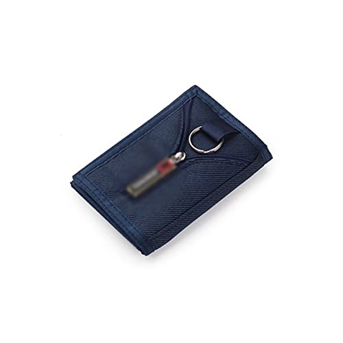 jonam Herren-Geldbörsen Nylon Casual Brieftasche für männliche männer Frauen Junge neuheit Geldtasche geldbörse Zip münze ICH WÜRDE Kartenhaltertasche.(Color:Blue) von jonam
