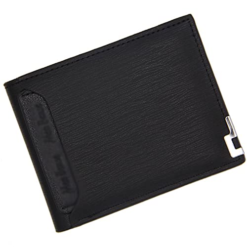 jonam Herren-Geldbörsen Wallet Short Multi-Function Leisure Card Wallet Cardholder Man's Practical Wallet(Color:Black) von jonam
