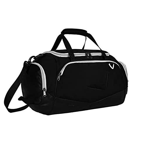 jonam Herrentasche Outdoor Training Bag, Basketball Canvas Bag, Shoulder travel Bag, Yoga Bag.(Color:Black) von jonam