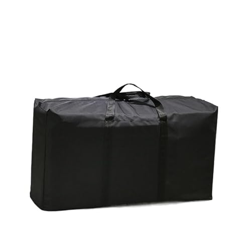 jonam Laptop Tragetasche Large Capacity Folding Luggage Bag Travel Clothes Storage Bag Zipper Oxford Thin Portable Mobile Luggage Bag (Color : Black) von jonam