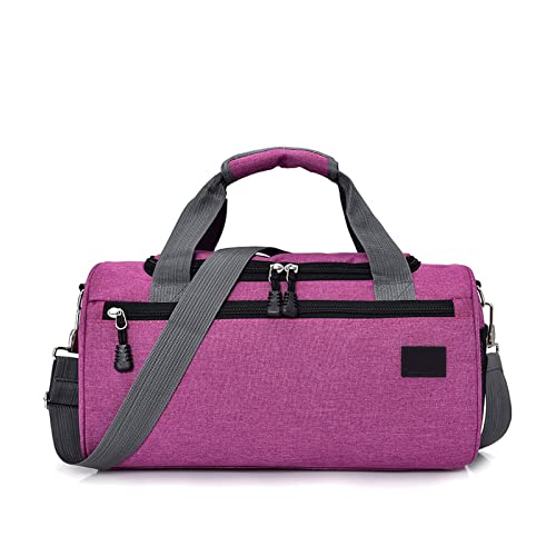 jonam Laptop Tragetasche Men Travel Sport Bags Light Luggage Business Cylinder Handbag Women Outdoor Duffel Weekend Crossbody Shoulder Bag Pack (Color : Pink) von jonam