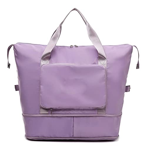 jonam Rucksack für unterwegs Faltbare Reisetaschen wasserdichte Tragetasche Reisegepäcktaschen für Frauen Große Kapazität Multifunktionale Reisetaschen Handtasche(Color:Pink) von jonam