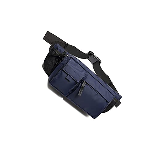 jonam Umhängetaschen für Herren Brusttasche Mann wasserdicht Nylon Crossbody Bag Multi Pocket Taille Tasche Casual Umhängetasche Reise Taille Tasche (Color : Blue) von jonam