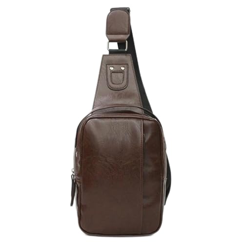 jonam Umhängetaschen für Herren Canvas Waist Bag Casual Men's Chest Bag Men's Belt Bag Travel Hip Bag Sports Bag Shoulder Bag (Color : B) von jonam