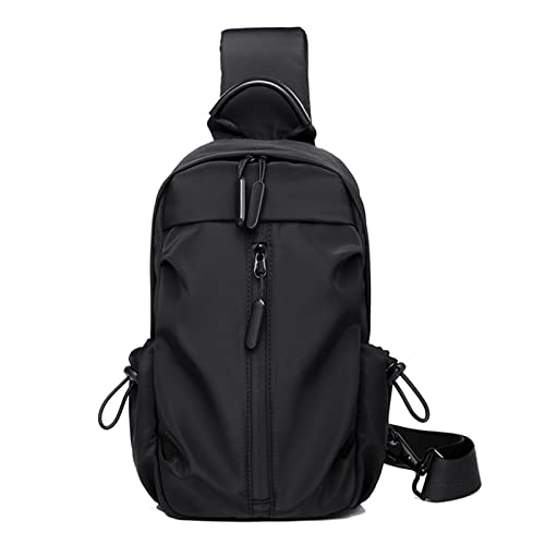 jonam Umhängetaschen für Herren Canvas Waist Bag Casual Men's Chest Bag Men's Belt Bag Travel Hip Bag Sports Bag Shoulder Bag (Color : C) von jonam