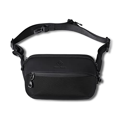 jonam Umhängetaschen für Herren Small Backpack Chest Bag with Headphone Hole Multi-Functional Messenger Bag von jonam