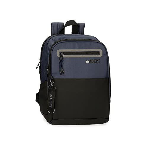 Adept Arker Rucksack für Laptop, anpassbar, 12 Zoll, Blau, 25 x 36 x 10 cm, Polyester und PU, blau, Anpassbarer Laptop-Rucksack von joumma bags,s.l.