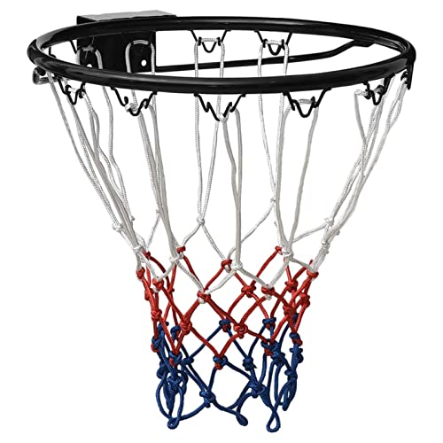 Basketballring, junzai Basketball Korb, Basketball Hoop, Basketball Wandmontage Ring, Schwarz 39 cm Stahl von junzai