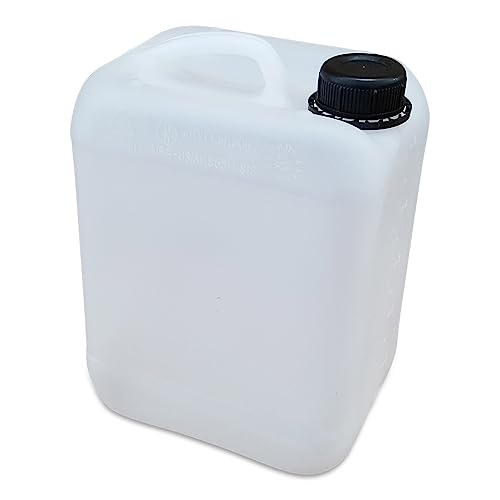 kanister-vertrieb® Wasserkanister Trinkwasserkanister Kanister BPA-frei lebensmittelecht (5 Liter Natur) von kanister-vertrieb