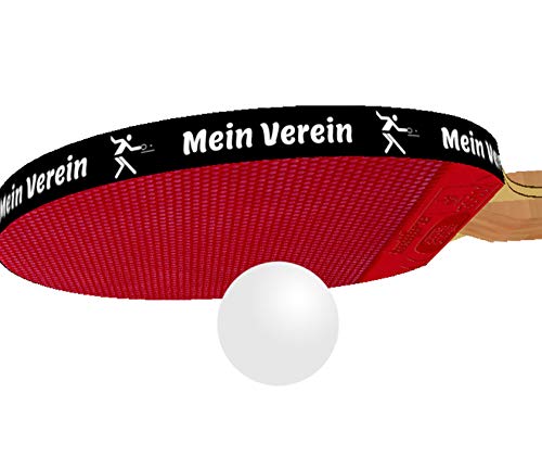 3 STK. Tischtennis Kantenband 10 mm schwarz mit eigenem Text von kantenbaender.de