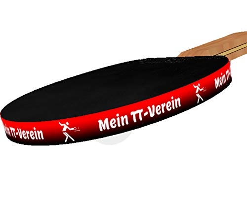 3 STK. Tischtennis Kantenband 12 mm mit eigenem Text & schwarz-rotem Verlauf von kantenbaender.de