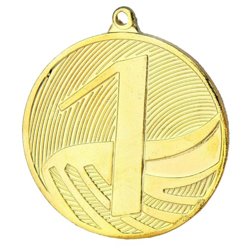 pokalspezialist 10 Stück Medaille Gold MD1291 aus Stahl, 50 mm x 3 mm von pokalspezialist