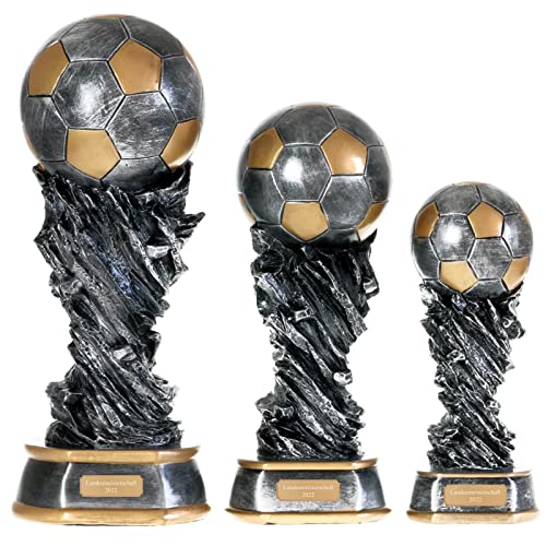 30 cm Fußball Pokal Nantes aus Resin Soccer Fußballpokal Trophäe mit Gravur von pokalspezialist