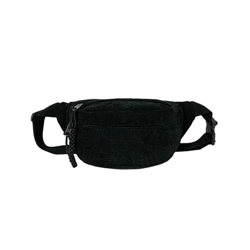 kawehiop Funktionelle Brusttasche für die Organisation des täglichen Bedarfs. Schultertasche aus Polyester, Gürteltasche, Hüfttasche, Hüfttasche, Schwarz von kawehiop