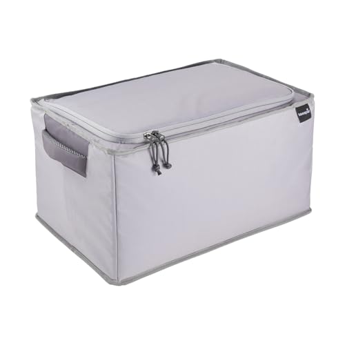 keeeper neo Faltbare Isoliertasche, 40 l, Gr. XL, Passend für Klappbox ben, 15 kg Tragkraft, 7 h kühlend/wärmend, Aus recycelten PET-Flaschen, 48 x 31,5 x 26,5 cm, Graphite von keeeper