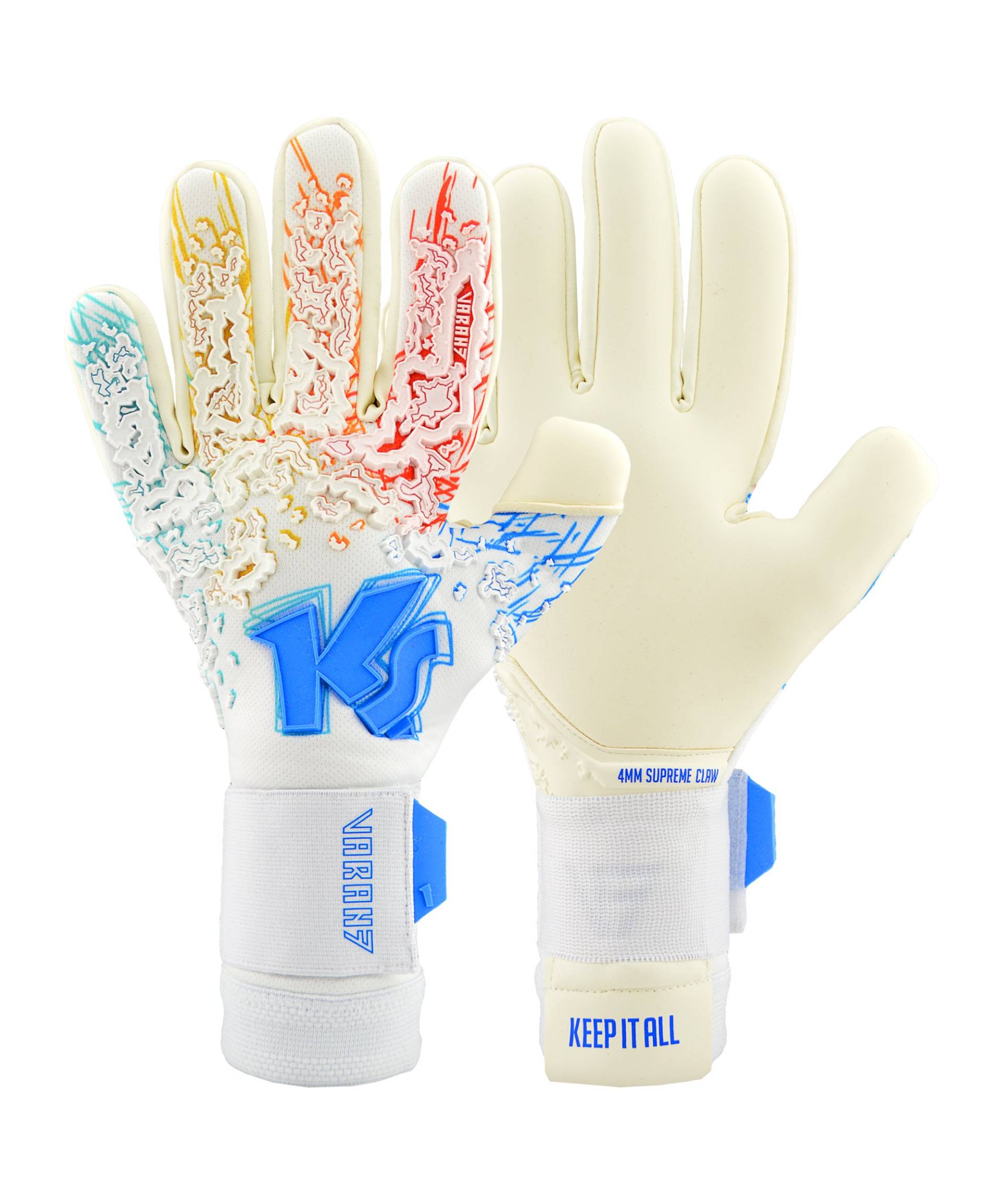 KEEPERsport Varan7 Champ NC TW-Handschuhe Blau Weiss F701 von keepersport