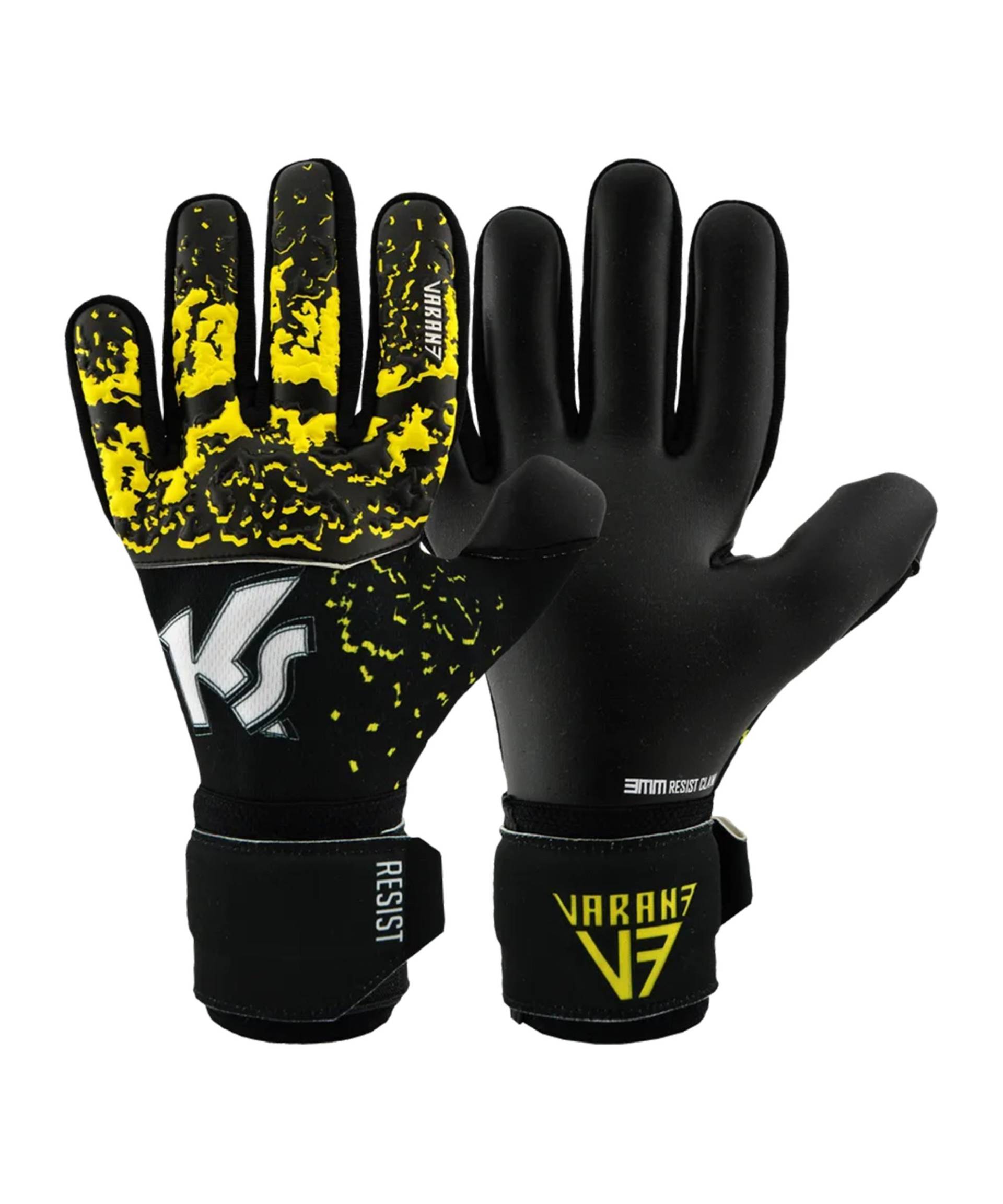 KEEPERsport Varan7 Premier Resist NC TW-Handschuhe Schwarz Gelb F908 von keepersport