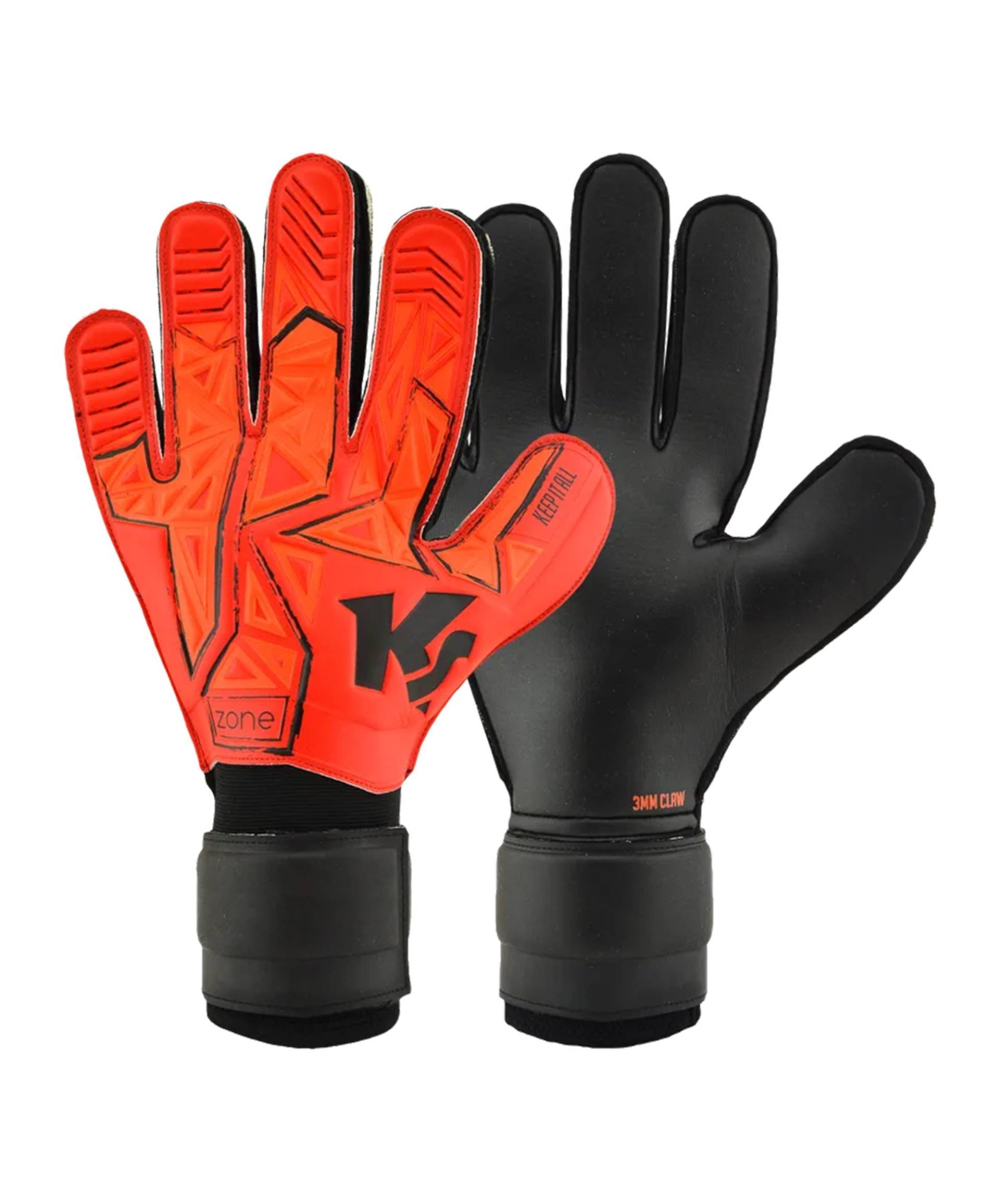 KEEPERsport Zone RC TW-Handschuhe Schwarz Rot F110 von keepersport
