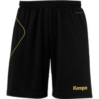 Kempa Curve Handballshorts Kinder schwarz/gold 128 von kempa